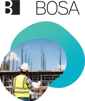 An image of a construction worker representing a case study of how OpsGuru developed a migration strategy for Bosa.